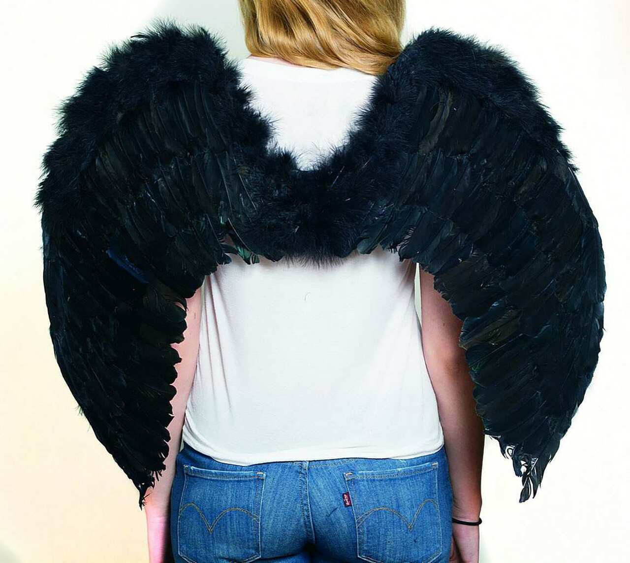 Black Feather Wings 31"