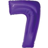 34" Foil Purple Number 7 Balloon