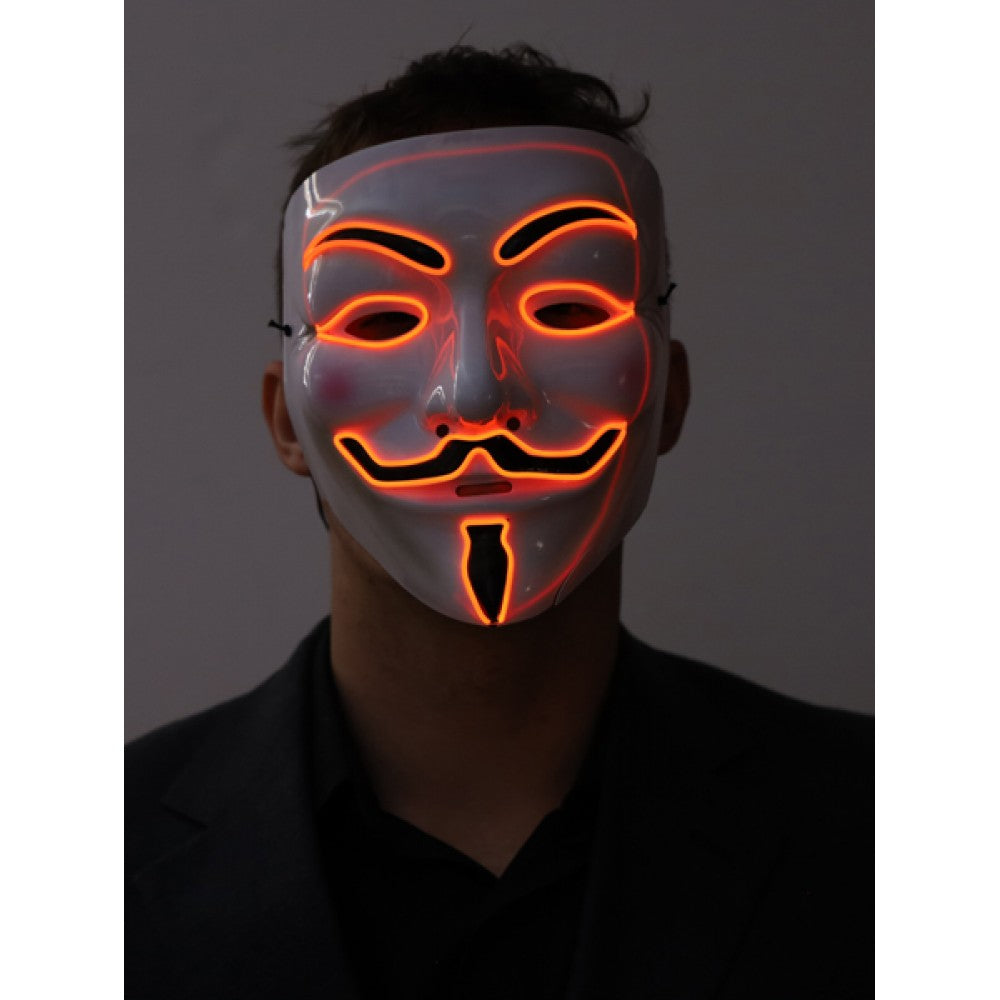 Mask Light Up V Red