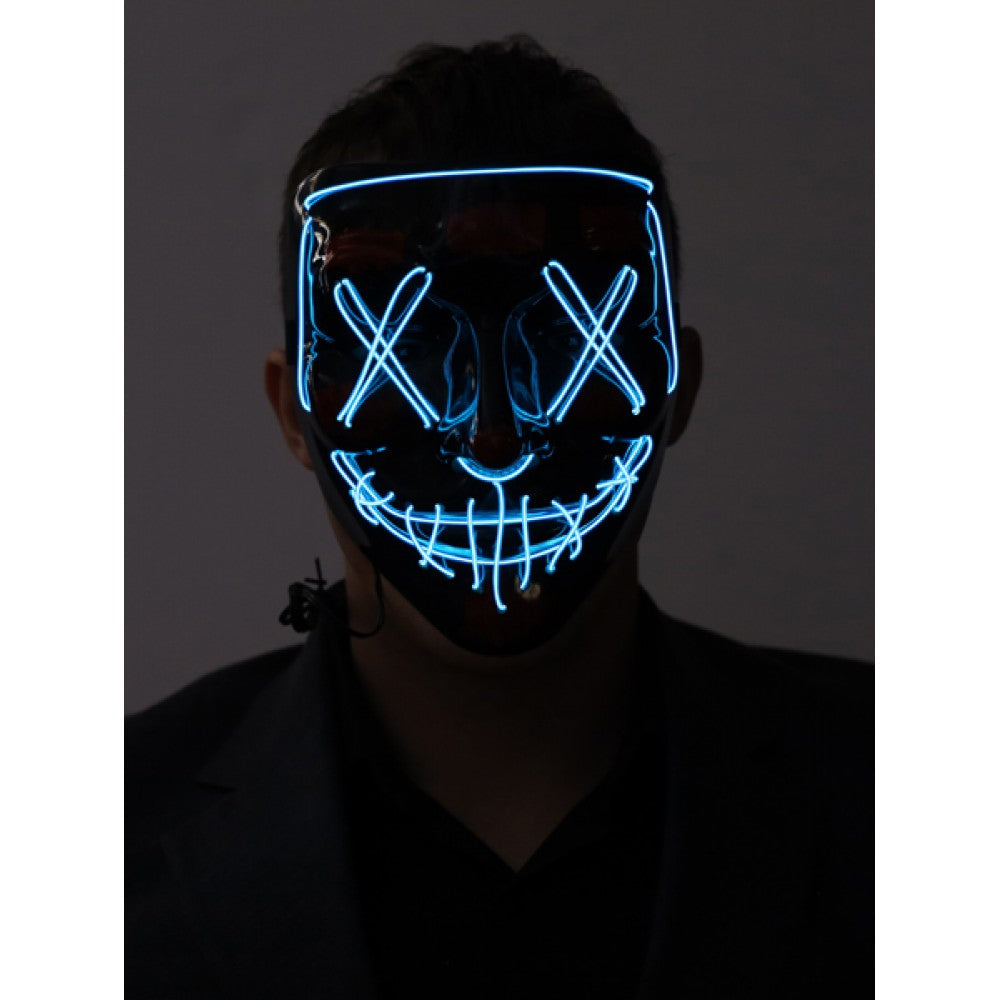Mask Light Blue P Inspired Black