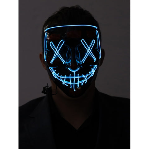 Mask Light Blue P Inspired Black