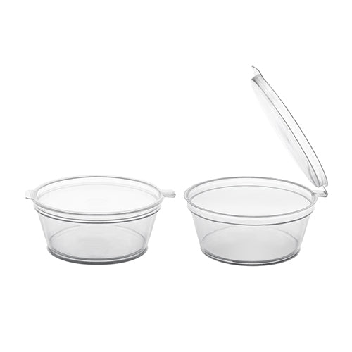 Portion Cups w/Hinged Lids 2OZ 100CT