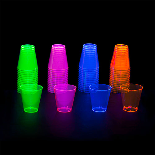 SHOT GLASSES NEON 60CT