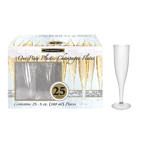Glasses Champagne Flute 1 Piece 25CT