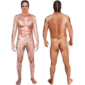 adult naked sexy man skin suit costume Nude Male Body Suit