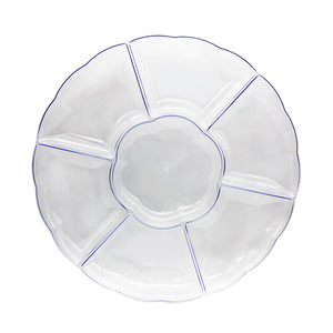 Tray Round Clear  7 Compartment