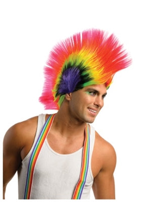Wig Mohawk Punk Rave Rainbow