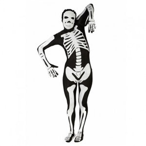Morphsuit Skeleton Black Lg