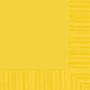 9 7/8" Beverage Napkins - Yellow Sunshine - 50CT
