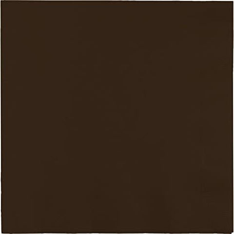 12 7/8" Lunch Napkins - Brown Chocolate - 50CT