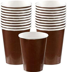 9oz Cups - Chocolate Brown - 20ct