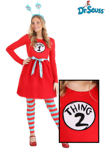 Thing 1& 2 Woman Dress Extra Large