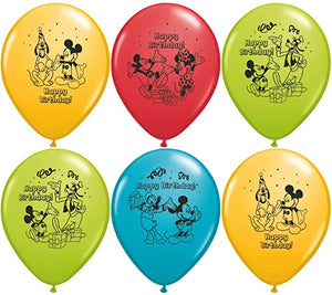 12" Mickey and the Roadster Racers Latex Balloons - 6PC
