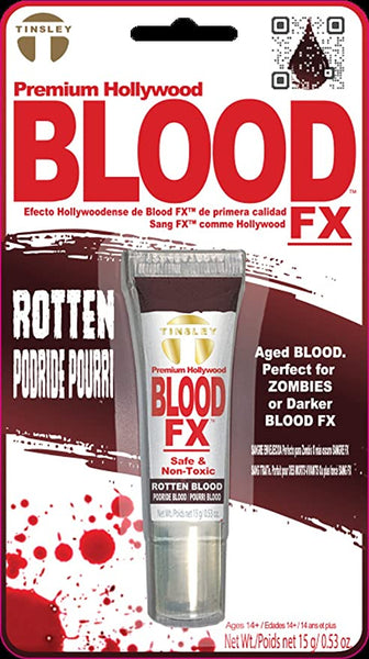 Tinsley Premium Hollywood Thick Drying Gel Fake Blood FX, Dark Red, .23oz