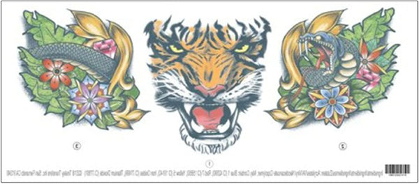 Tinsley Transfers Tiger Neck Tattoos