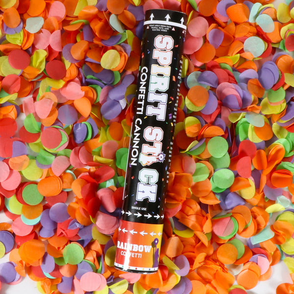 Confetti Cannon Rainbow 12IN