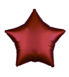 19" Chrome Red Star Shape Foil Mylar Balloon