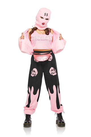 Ski Mask Pink Fashion Gansgter