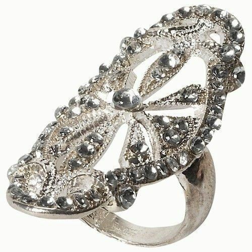 Rhinestone Vintage Hollywood Ring