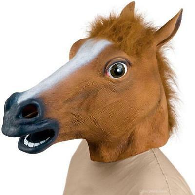 Brown Horse Latex Mask