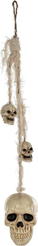Skull Hanging With Two Skulls On Rope